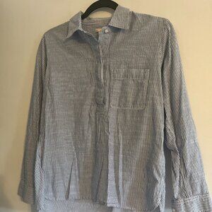 GAP Women's Size M Striped Button-Down Shirt